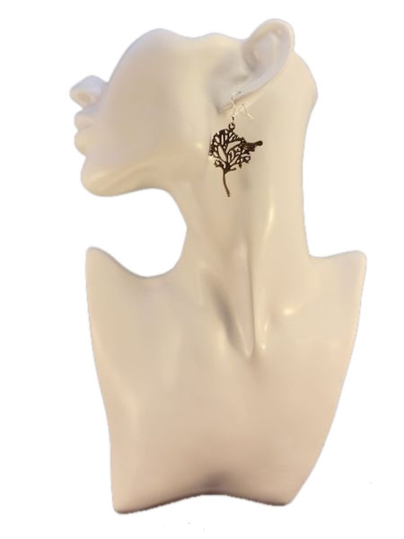 Baum Vogel Ohrringe Vintage Optik tree bird